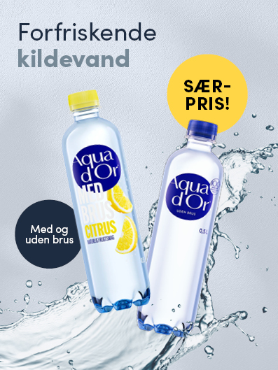 Forside: Aqua d'Or kildevand særpris