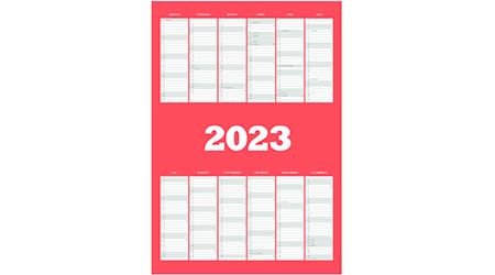 modvirke overliggende Pine Print selv kalender 2023 | Gratis kalender - Daarbak Redoffice A/S