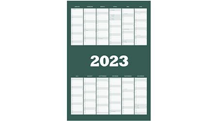 Kilde Stationær skitse Print selv kalender 2023 | Gratis kalender - Daarbak Redoffice A/S